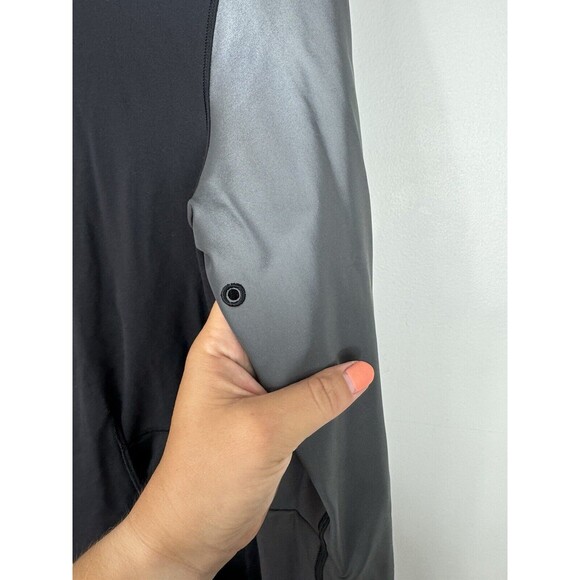 Lululemon Fleet Street Hoodie *Reflective Sleeves Black Size 4? See Measurements - Picture 6 of 12